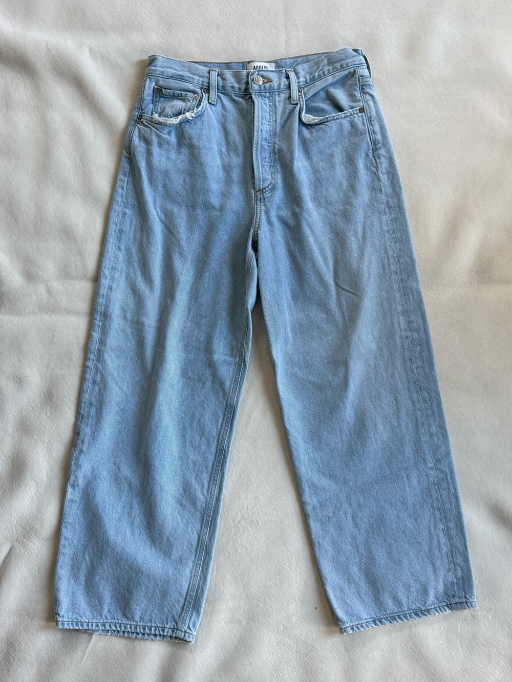 Agolde low slung baggy jeans petite length